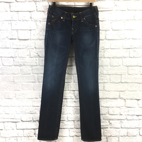 True Religion Billy Straight Leg Jeans Size 28 - Picture 3 of 8